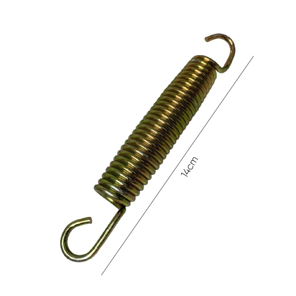 Kit com 40 molas galvanizadas reforçadas de 14 cm