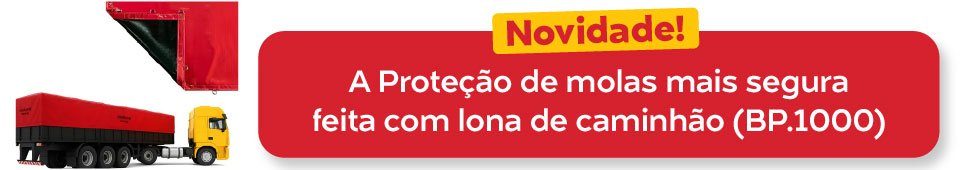 Proteção de molas produzida com lona de caminhão BP1000