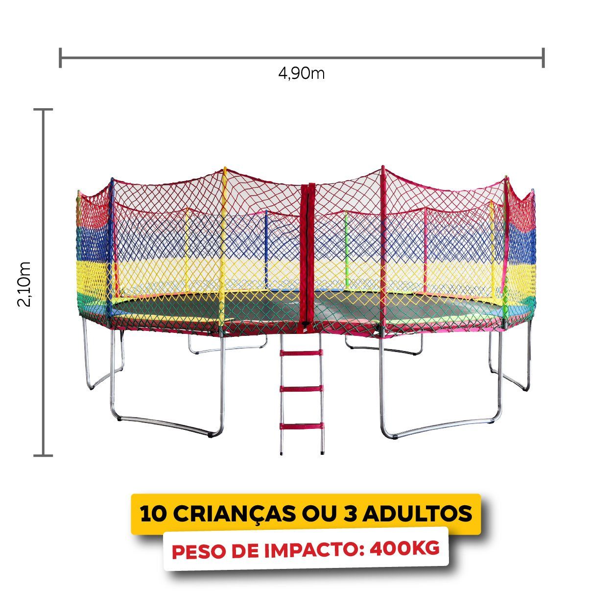 Lona premium em PVC da Cama Elástica 4,90m