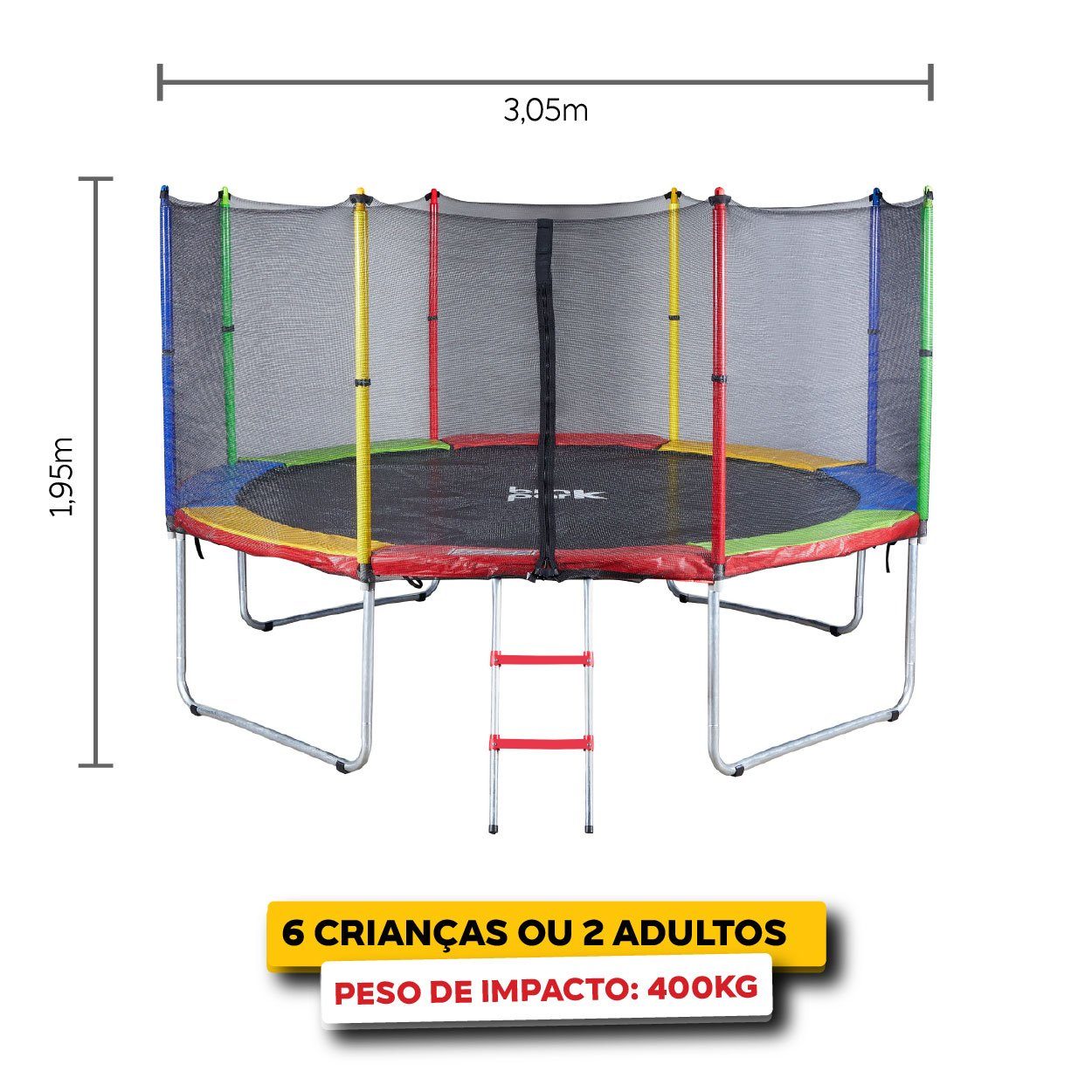 Lona premium em PVC da Cama Elástica Europa 3,05m